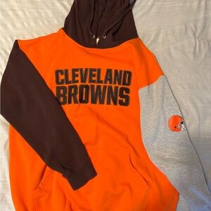 Cleveland Browns Fanatics Brown and Orange Hoodie